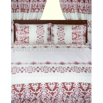 4pcs printed bed set